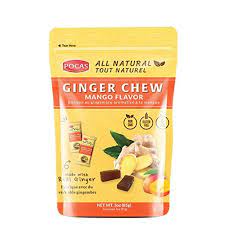 POCAS GINGER CHEW MANGO(3OZ) - Papaya Express