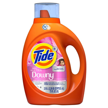 Tide Liquid Laundry Detergent with Ultra Downy April Fresh Scent (73 oz) - Papaya Express