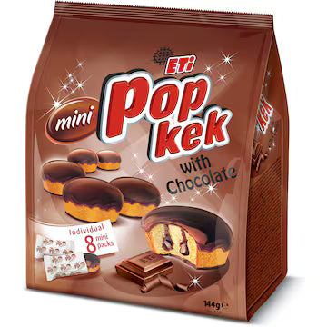 ETI POP KEK BAG -COCOA (144 G) 8 COUNT