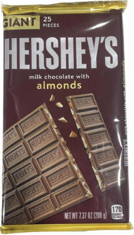 HERSHEYS ALMOND GIANT BAR 25 PIECES