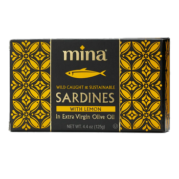 Mina Sardines In Extra Virgin Olive Oil with Lemon (125g) - Papaya Express