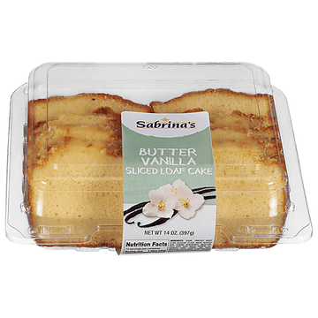 Sabrina's Cake Loaf Sliced Vanilla (14 oz) - Papaya Express