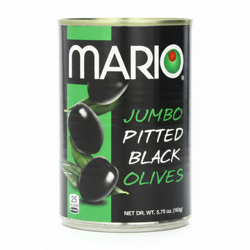 Mario Jumbo Pitted Black olives (5.75 oz) - Papaya Express