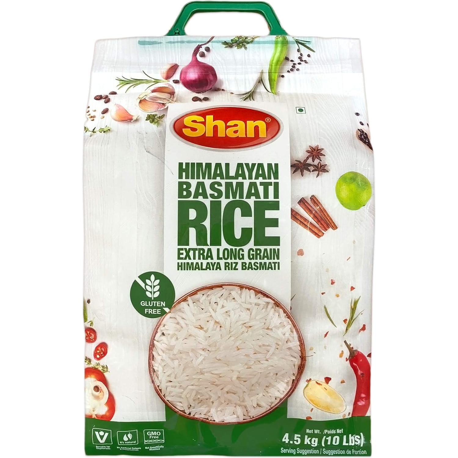 Shan Premium Quality Kernel Basmati Rice (10 lbs.) - Papaya Express