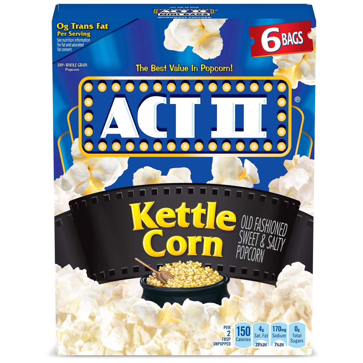 ACT II Microwave Popcorn (6pck)