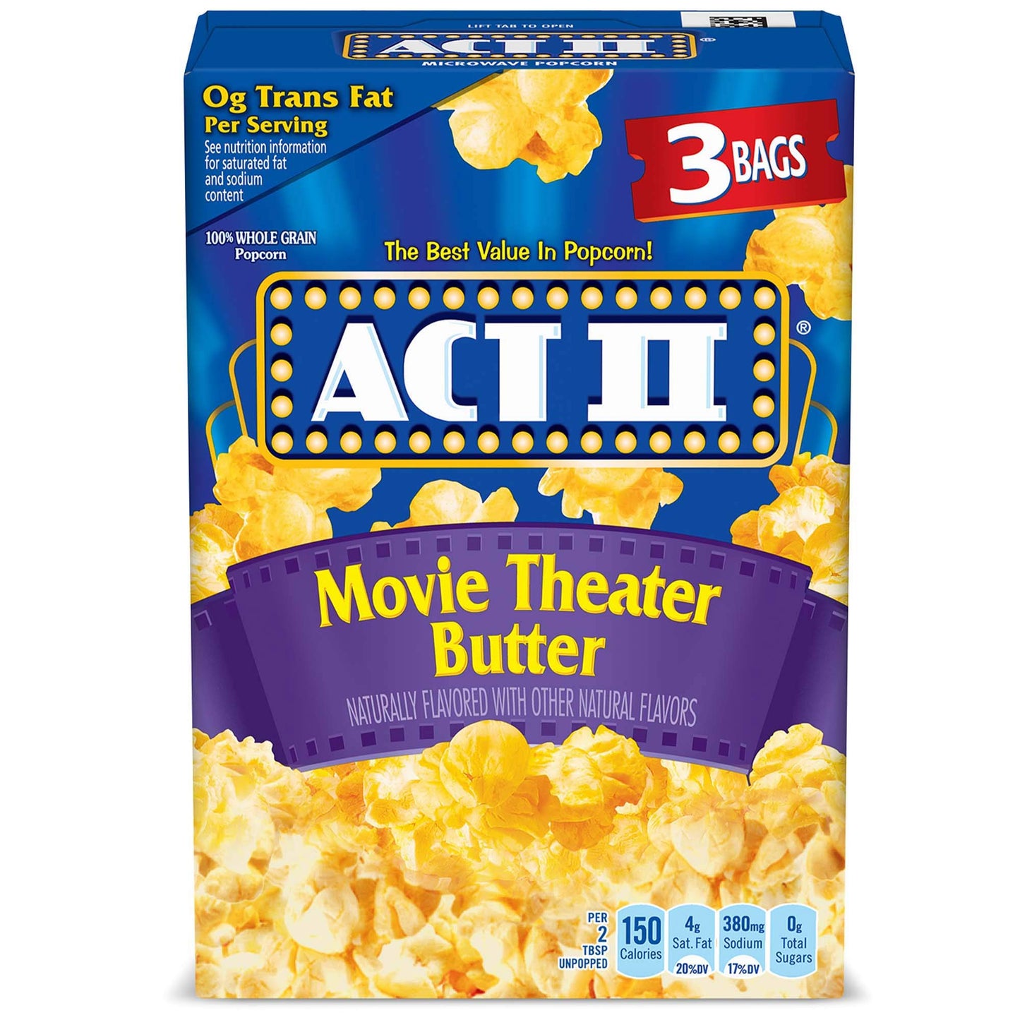 ACT II Movie theater Popcorn (3CT)