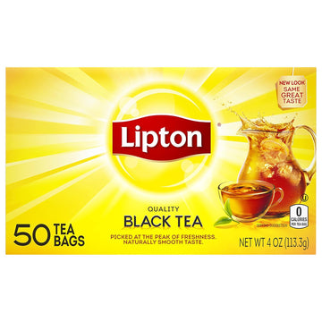Lipton Black Tea 50 Bags (4 oz) - Papaya Express