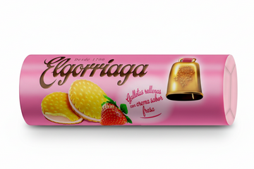 Elgorriaga Strawberry Flavored Filled Biscuit (300 g) - Papaya Express