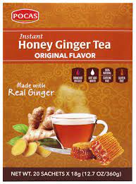 POCAS HONEY GINGER TEA ORIGINAL(24 PACK) - Papaya Express