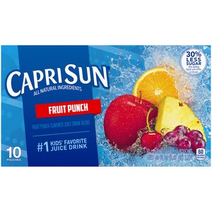 CAPRISUN FRUIT PUNCH 10 POUCHES