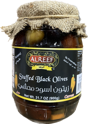 ALREEF STUFFED BLACK OLVES WITH CARROTS (900G) - Papaya Express