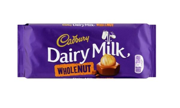 CADBURY DAIRY MILK WHOLENUT BAR (120G) - Papaya Express