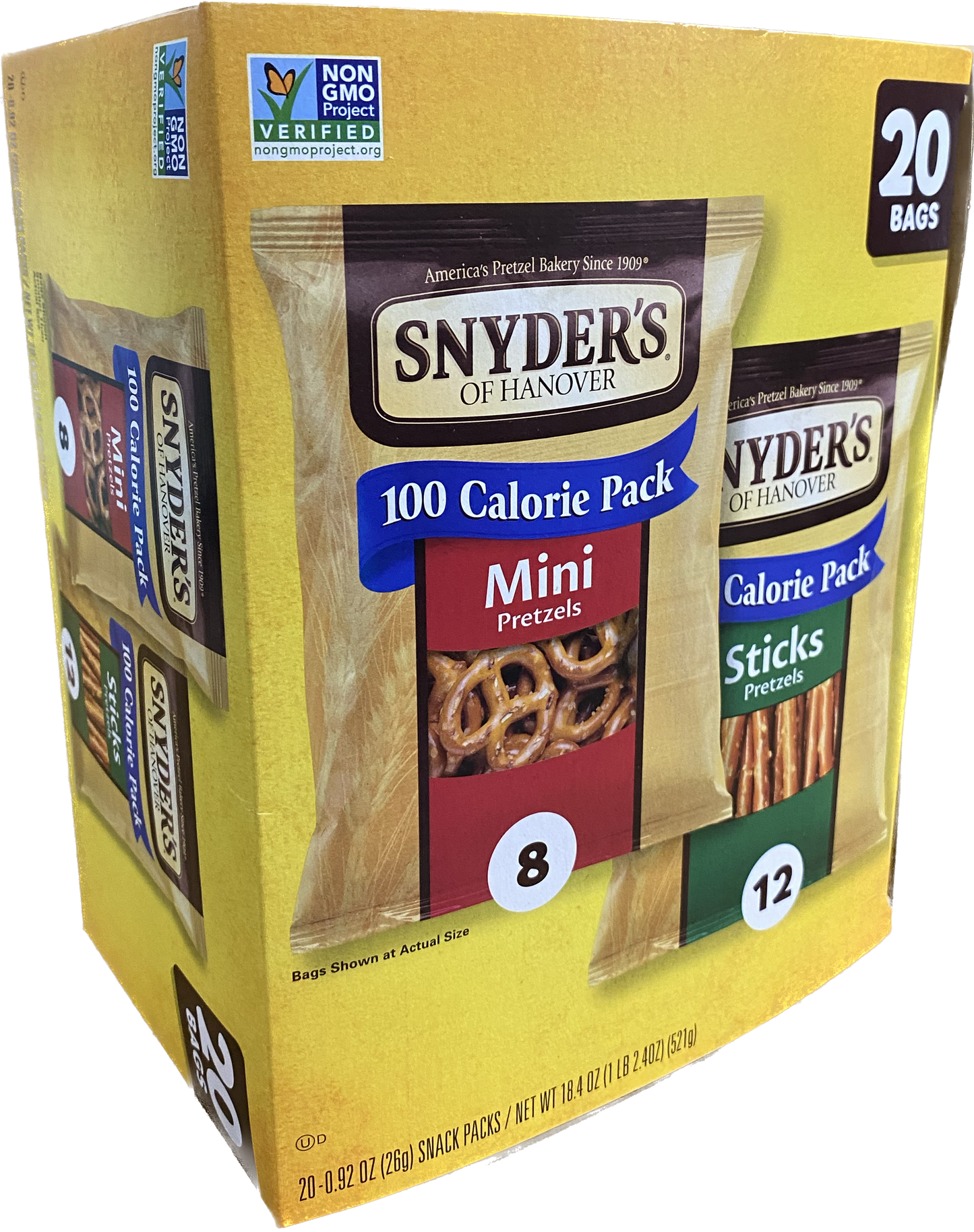 SNYDER'S MINI PRETZEL 20 COUNT - Papaya Express