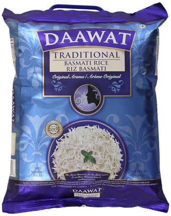 Daawat Traditional Basmati Rice (12lb) - Papaya Express