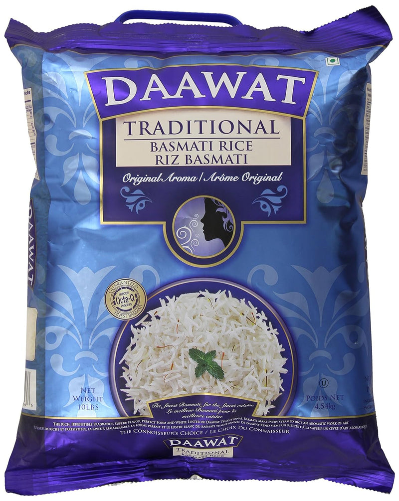 Daawat Traditional Basmati Rice (12lb) - Papaya Express
