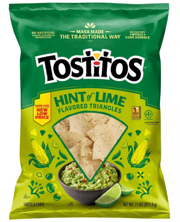 TOSTITOS HINT OF LIME TORTILLA CHIPS (11 OZ) - Papaya Express