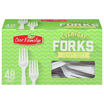 Our Family Everyday Forks Heavy Duty (48 pcs) - Papaya Express
