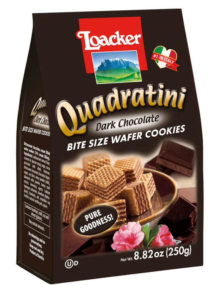 Loacker Dark Choc. Wafer Cookies (250g)