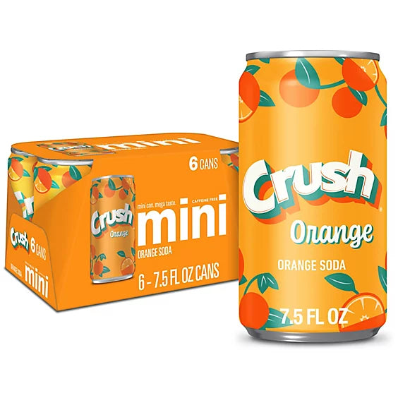 Crush Mini Cans (6 ct) - Papaya Express