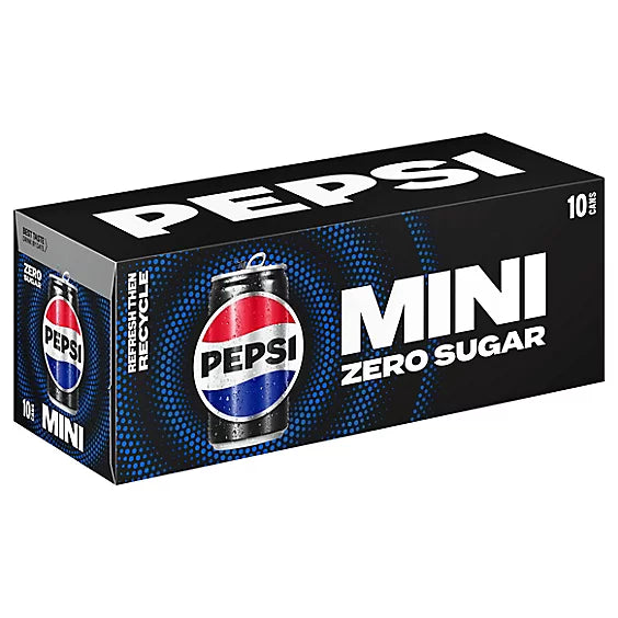 PEPSI ZERO MINI CANS (10CT)