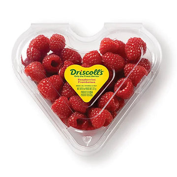 Raspberries Heart Shape (8OZ) - Papaya Express