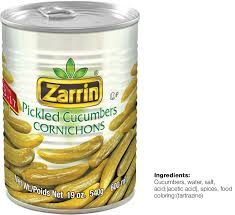 Zarrin Cucumber Pickles In Brine (540G) - Papaya Express