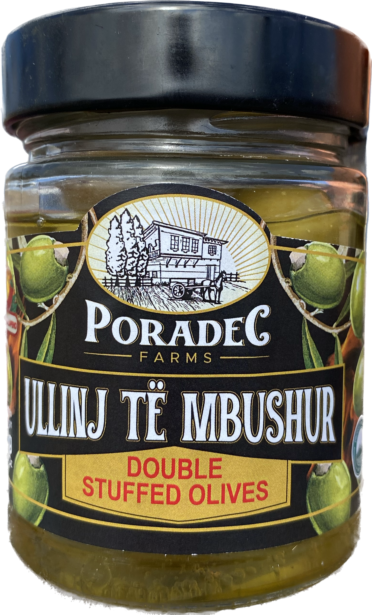 PORADEC DOUBLE STUFFED OLIVES IN SUNFLOWER OIL - Papaya Express