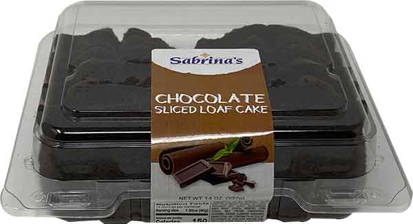 Sabrina's Cake Loaf Sliced Chocolate(14oz) - Papaya Express