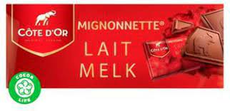 COTE D'OR MIGNONNETTE DOUBLE LAIT CHOCOLATE BARS (240G) - Papaya Express