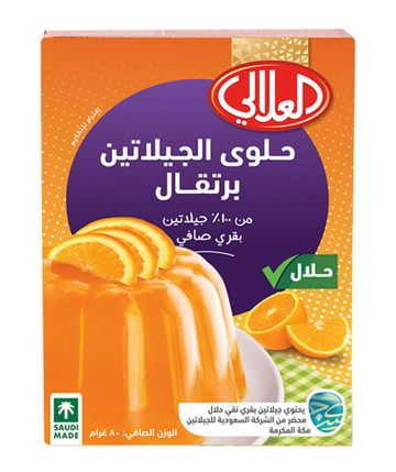 ALALALI GELATIN DESSERT ORANGE (80G) - Papaya Express
