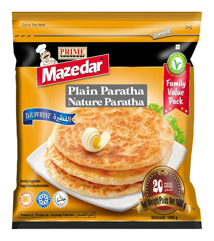 Mazedar Family Plain Paratha (20PCS) - Papaya Express