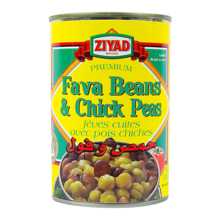 Ziyad Fava Beans & Chick Peas (14.8 oz) - Papaya Express