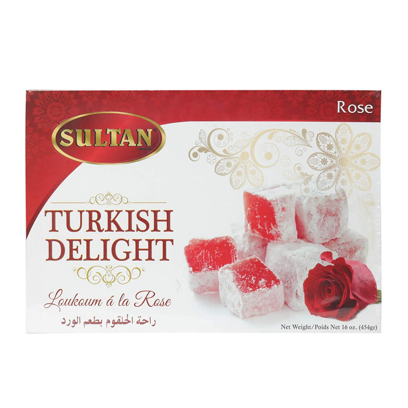 Sultan Rose Turkish Delight (16oz) - Papaya Express