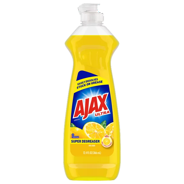 Ajax Ultra Super Degreaser Liquid Dish Soap, Lemon(12.4oz) - Papaya Express