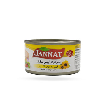 Jannat Light Meat Tuna In Sunflower Oil (185g) - Papaya Express
