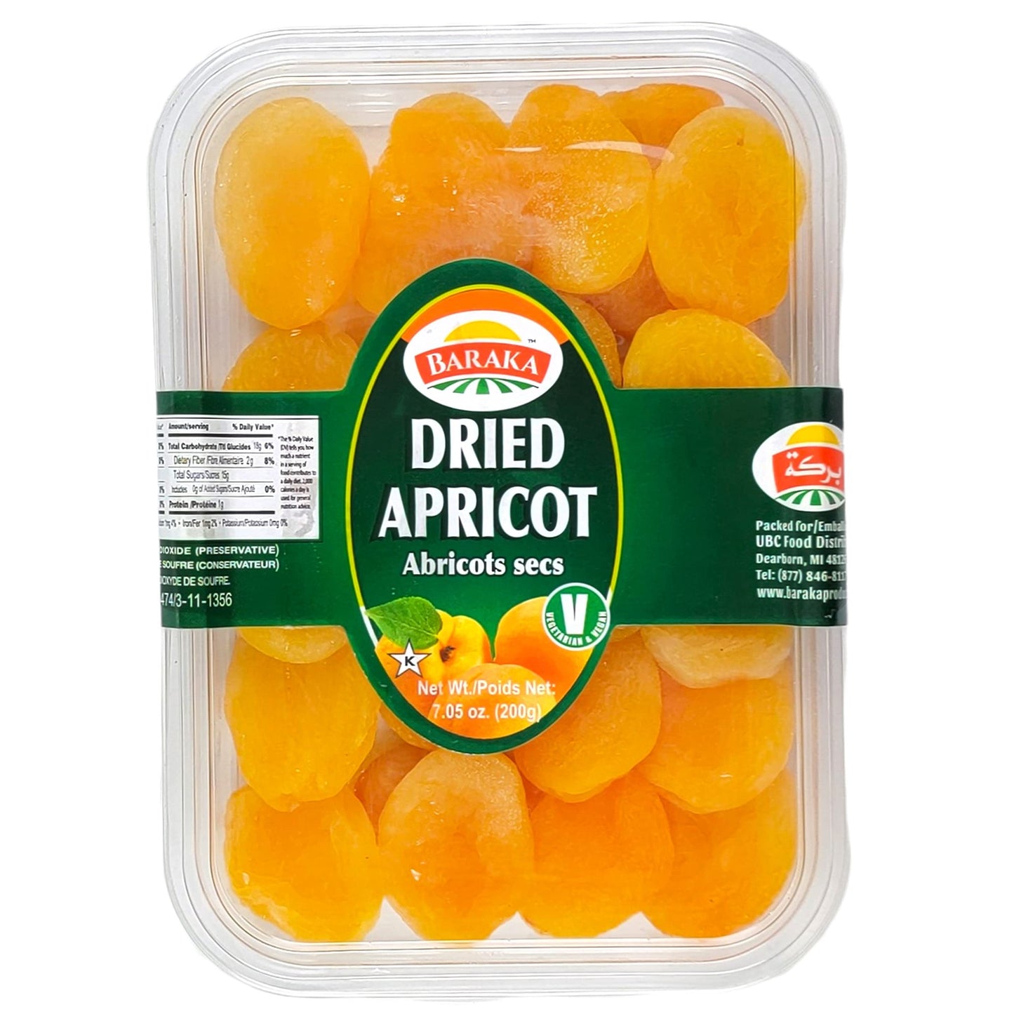 Baraka Dried Apricots (200G)