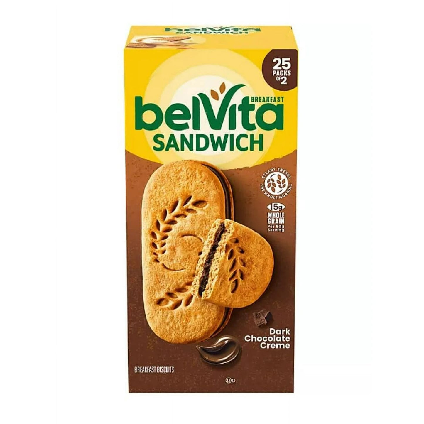 Nabisco Belvita Biscuits Dark Chocolate Creme (25CT)