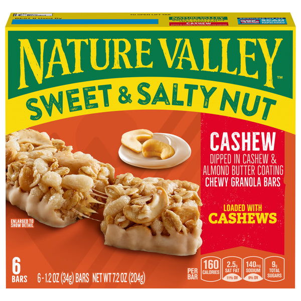 Nature Valley Sweet & Salty Nut Cashew (6 Bars)