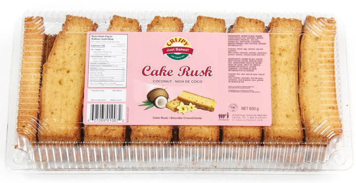 CRISPY JUST BAKED CAKE RUSK COCONUT(550G)