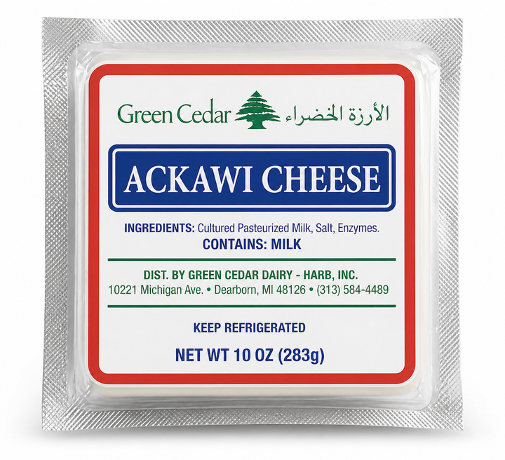Green Cedar Ackawi Cheese (10 oz) - Papaya Express