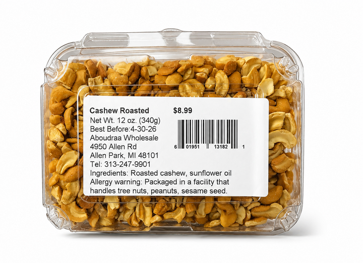 Roasted Cashews (12 oz)