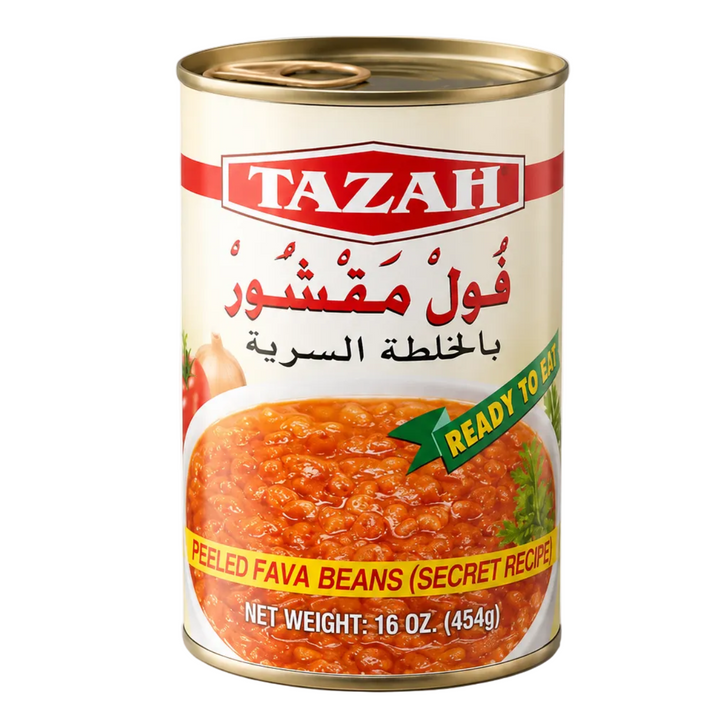 Tazah Peeled Fava Beans (Secret Recipe) (16 oz)