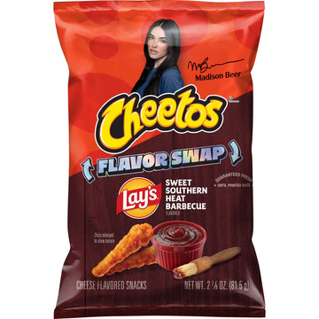 Cheetos Cheese Flavored Snacks Lay’s Flavor Swap Sweet Southern Heat BBQ (81.5 G) - Papaya Express