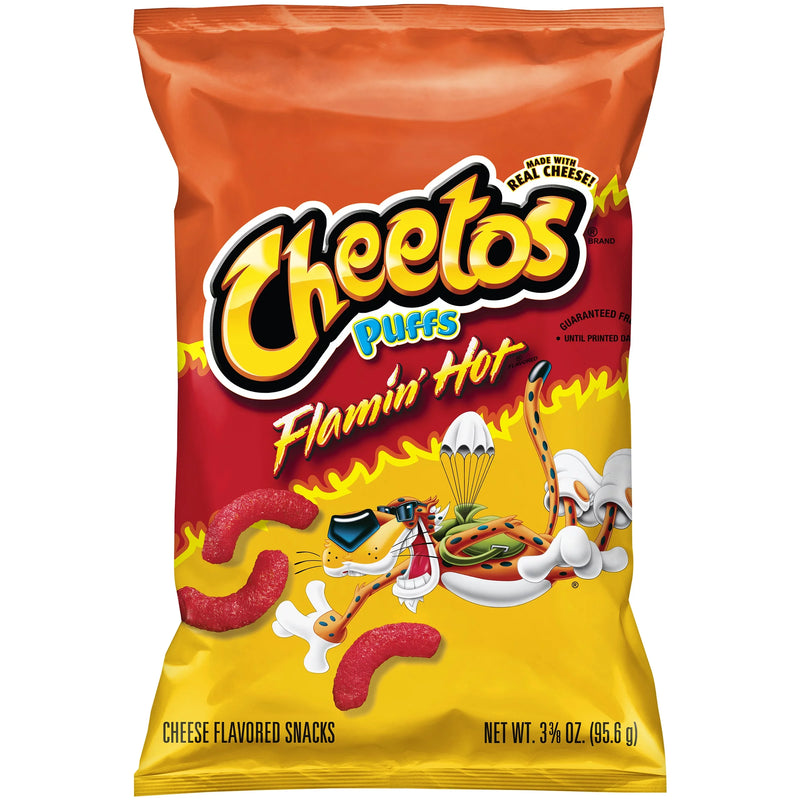Cheetos Puffs Flamin Hot ( 3 OZ ) - Papaya Express