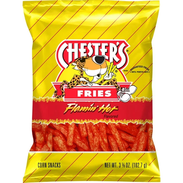 Chester's Fries Flamin Hot ( 3 OZ ) - Papaya Express