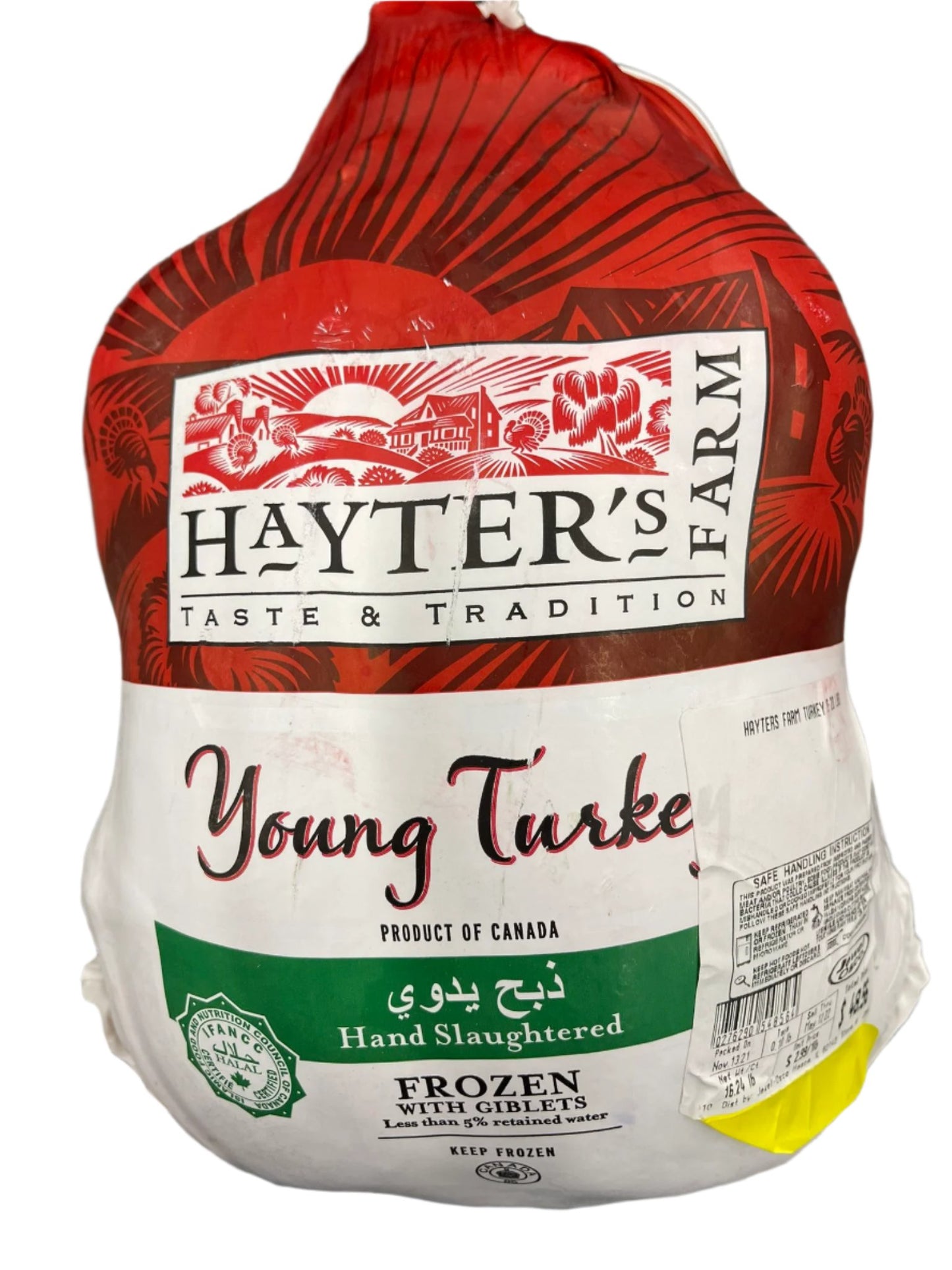 Hayter's Farm Halal Turkey 8-14 lb (By LB) Final Price Will be adjusted after Weighting it