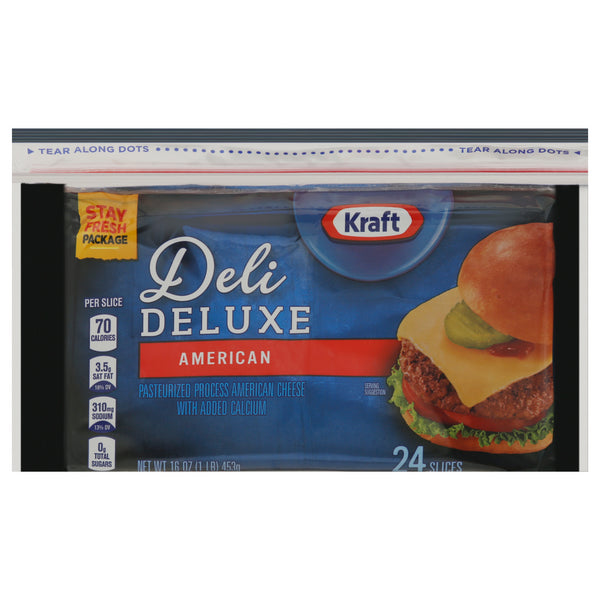 Kraft Deluxe American Cheese (Wic Approved- 24ct) - Papaya Express