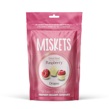 Miskets Freeze Dried Raspberry White Chocolate (80g) - Papaya Express