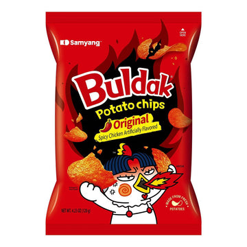 Samyang Buldak Original Potato Chips (4.23oz) - Papaya Express