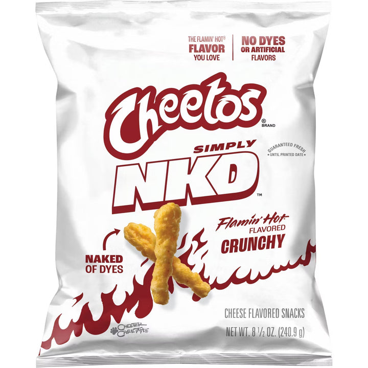 Cheetos Simply NKD Crunchy Flamin' Hot Chips (8.5oz) - Papaya Express